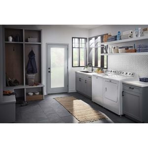 Maytag 29 in. 7.0 cu. ft. Front Load Gas Dryer with 10 Dryer Programs, 4 Dry Options & Wrinkle Care - White, White, hires