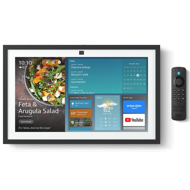Amazon Echo Show 15 Full HD 15.6" kitchen hub for home organization, with built-in Fire TV and Alexa (Black), , hires