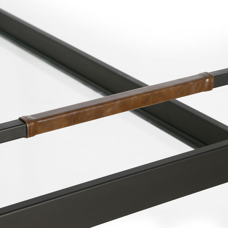 Hudson & Canal Riyo 33" Wide Rectangular Bar Cart - Blackened Bronze, , hires