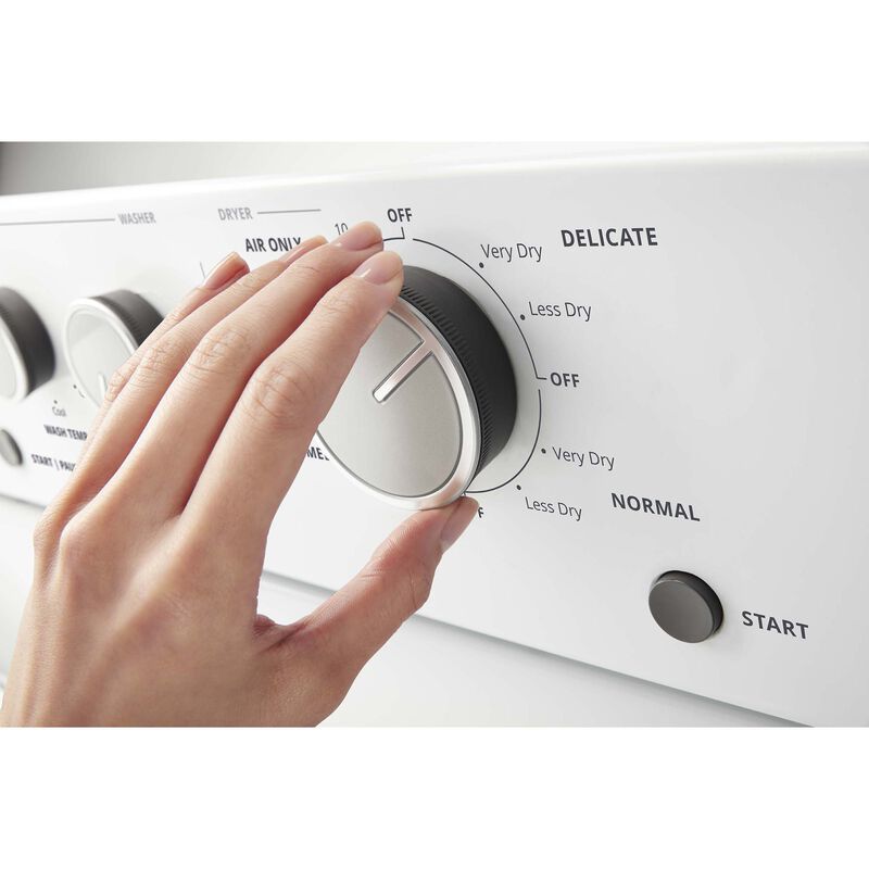 Whirlpool 27 in. Laundry Center with 3.5 cu. ft. Washer with 9 Wash Programs & 5.9 cu. ft. Gas Dryer & 4 Dryer Programs - White, , hires
