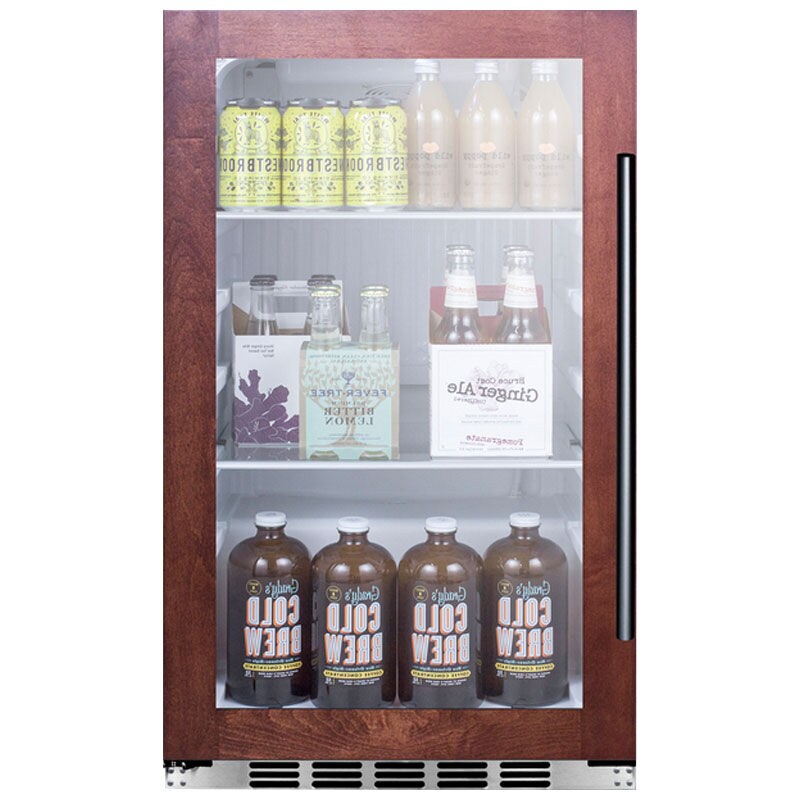 Summit 19 in. Built-In/Freestanding 3.1 cu. ft. Compact Beverage Center with Adjustable Shelves - Custom Panel Ready, , hires