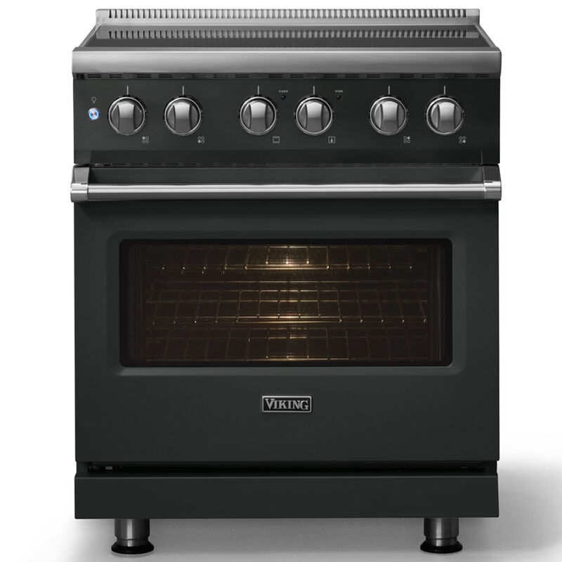 Viking 5 Series 30 in. 4.7 cu. ft. True European Convection Electric Range with 4 Induction Burners - Antique Bronze, , hires