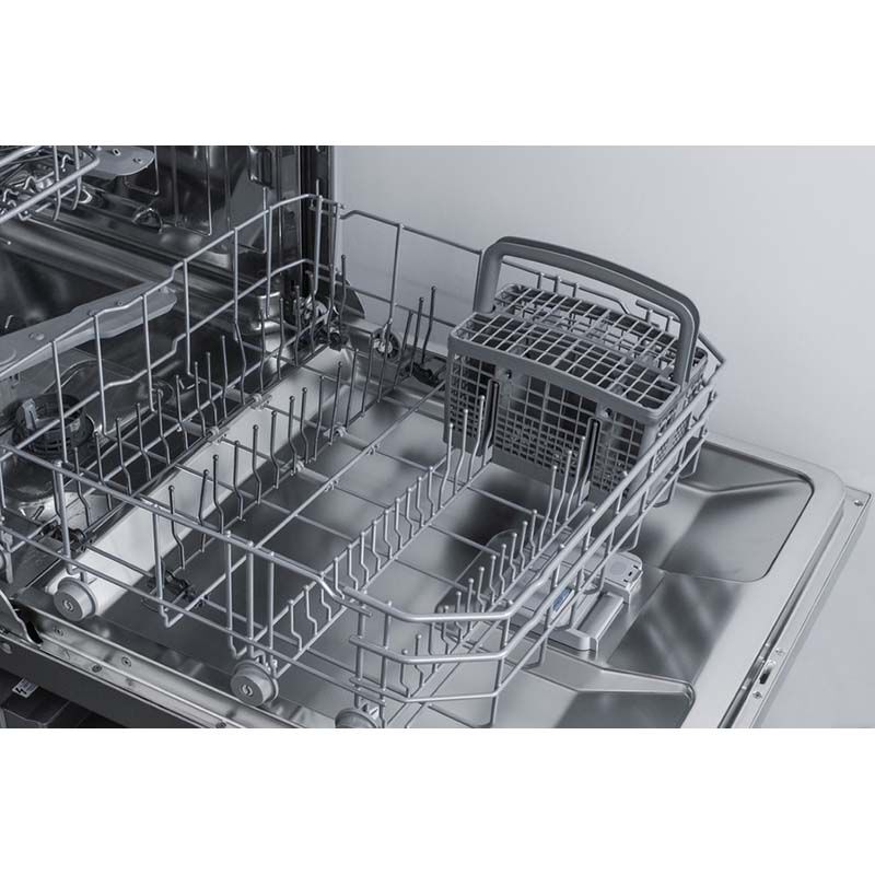 Summit 24 in. Built-In Dishwasher with Front Control, 49 dBA Sound Level, 12 Place Settings, 5 Wash Cycles & Sanitize Cycle - Stainless Steel, , hires