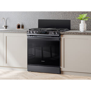 Samsung 9 in. Backguard for 30 in. Slide-in Ranges - Black, , hires