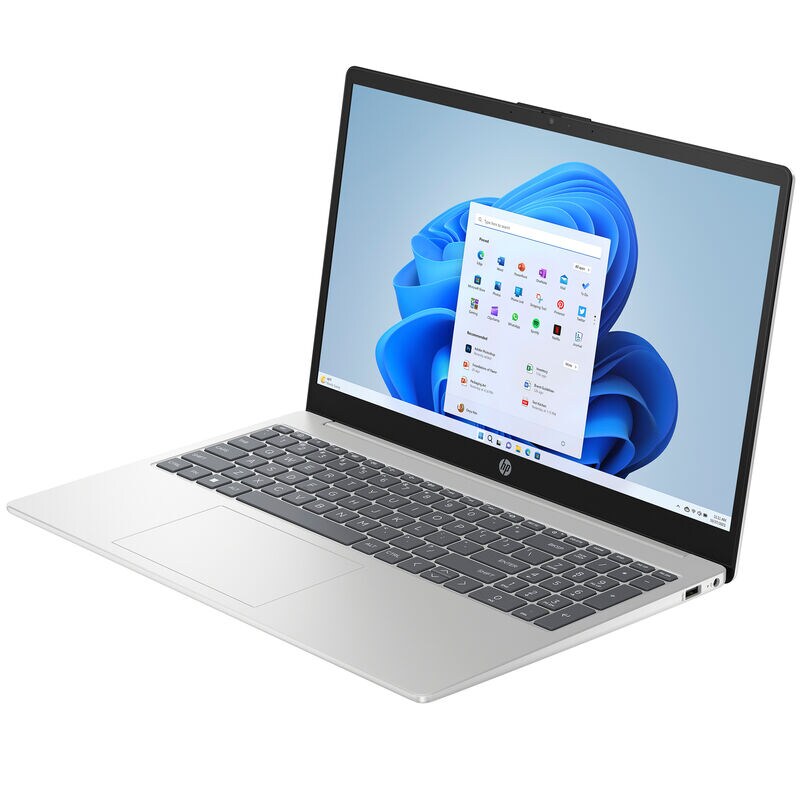HP 15.6 in. Notebook with Intel Core i5-1235U, 12th Gen, 3.30 GHz CPU, Intel Iris X GPU, 12 GB RAM, 512 GB SSD, up to 6.5 Hrs. of Battery Life & Windows 11 Home - Silver, , hires