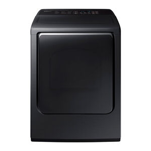 Samsung 27" 7.4 Cu. Ft. Smart Gas Dryer with Steam Sanitize Cycle - Black, , hires