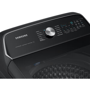 Samsung 27 in. 5.5 cu. ft. Smart Top Load Washer with Super Speed Wash - Brushed Black, Brushed Black, hires