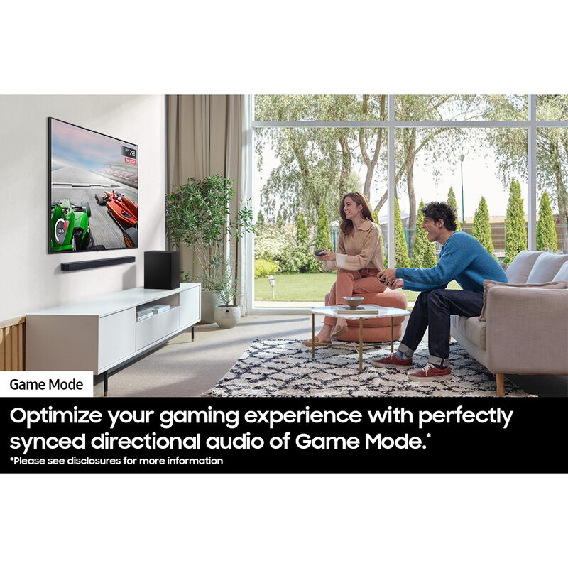 Samsung 2.1 Channel Sound Bar with Bluetooth & Wireless Subwoofer - Titan Black, , hires