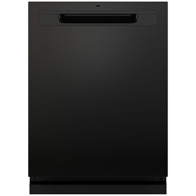 GE 24 in. Built-In Dishwasher with Top Control, 45 dBA Sound Level, 16 Place Settings, 5 Wash Cycles & Sanitize Cycle - Black | GDP670SGVBB