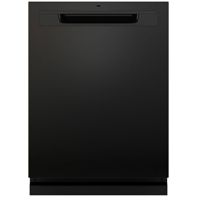 GE 24 in. Top Control Dishwasher with 45 dBa Sound Level, 3rd-Rack, Dry Boost & Pocket - Black | GDP670SGVBB