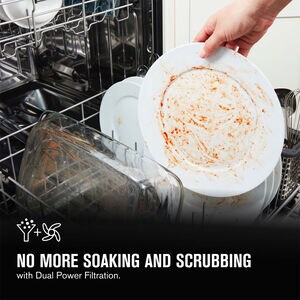 Maytag 24 in. Front Control Dishwasher with 50 dBa Sound Level & Pocket - Black, Black, hires