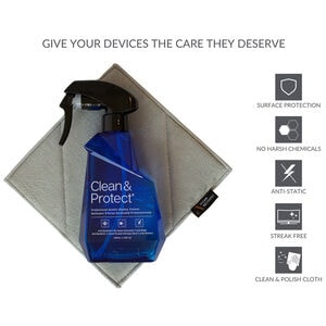 Austere Anti-Bacterial Clean & Protect with Easy-Trigger Pump and Dual-Textured Cleaning Cloth, , hires