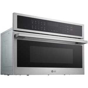 LG 30 in. 1.7 cu. ft. Smart Speed Electric Single Wall Oven with Standard Convection & Sensor Cooking - Stainless Steel, , hires