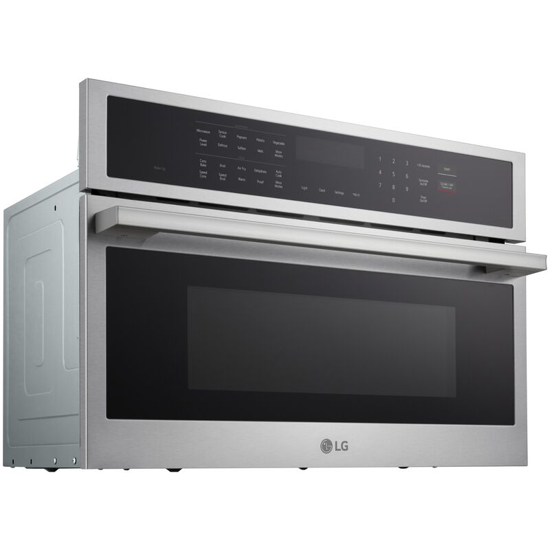 LG 30 in. 1.7 cu. ft. Smart Speed Electric Single Wall Oven with Standard Convection & Sensor Cooking - Stainless Steel, , hires