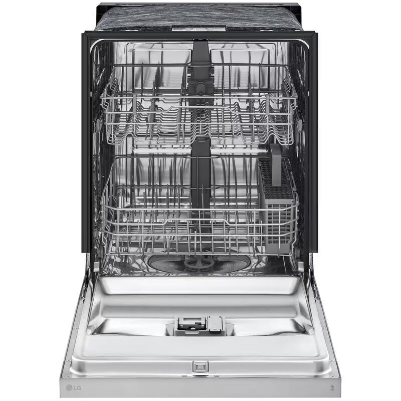 LG 24 in. Front Control Dishwasher with 52 dBa Sound Level, Dynamic Dry & Pocket - Stainless Steel Look, Stainless Steel Look, hires
