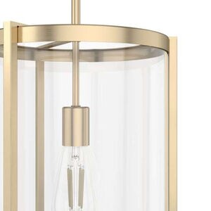 Hunter Astwood 1 Light Pendant Ceiling Light with Clear Glass - Alturas Gold, , hires