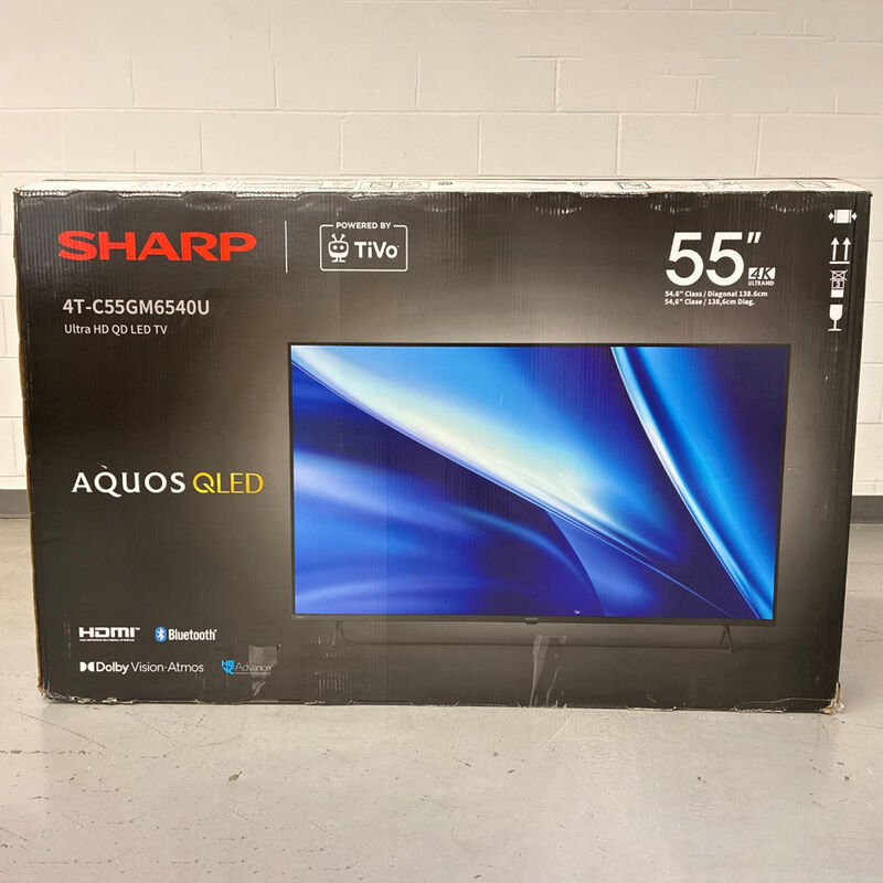 Sharp - 55" Class QLED 4K UHD Smart TiVo Os TV (Open Box Good Condition), , hires