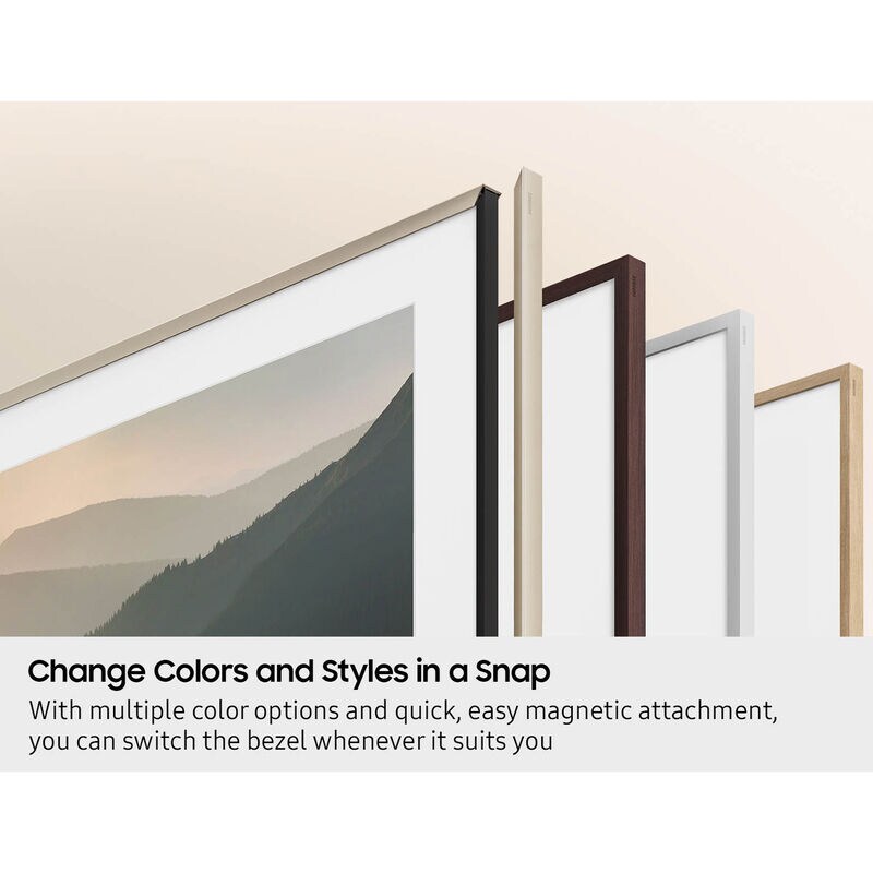 Samsung The Frame 85" Customizable Bezel - Sand Gold Metal Compatible with 2021 - 2025 Frame TVs and 2025 Frame Pro TVs, , hires
