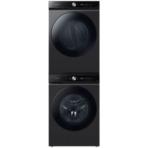 Samsung Bespoke 27 in. 5.3 cu. ft. Smart Stackable Front Load Washer with Super Speed Wash & AI Smart Dial - Brushed Black, Brushed Black, hires