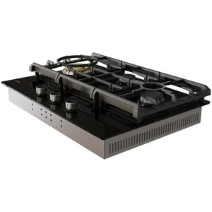 Fotile Tri-Ring Series 30 in. 3-Burner Natural Gas Cooktop with Simmer Burner & Power Burner - Black, , hires