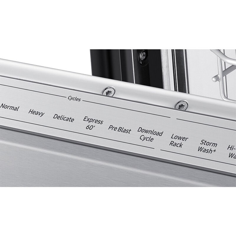 Samsung 24 in. Top Control Smart Dishwasher with 42 dBa Sound Level, 3rd-Rack & Ventilation Drying System - Fingerprint Resistant Stainless, Fingerprint Resistant Stainless, hires