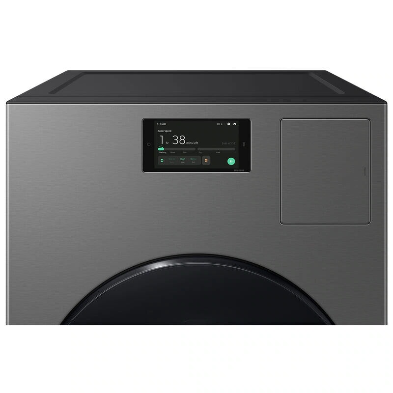 Samsung Bespoke 27 in. 5.3 cu. ft. Smart Electric Front Load Ventless All-in-One AI Combo with Heat Pump, Sanitize & Steam Cycle - Dark Steel, , hires