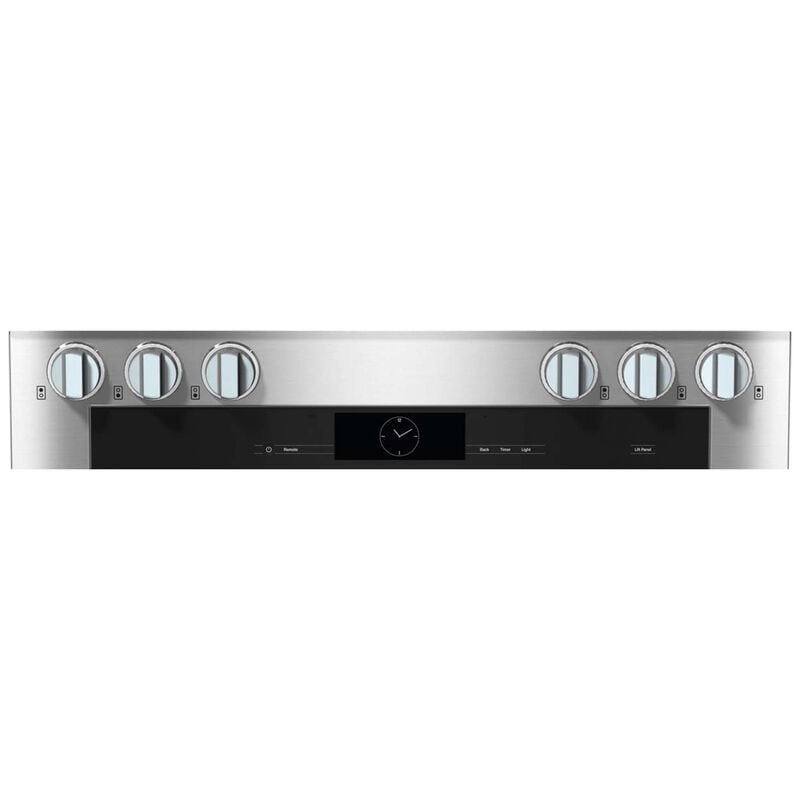 Miele 36 in. 5.8 cu. ft. Smart Dual Convection Dual Fuel Range with 6 Sealed Burners - Clean Steel, , hires