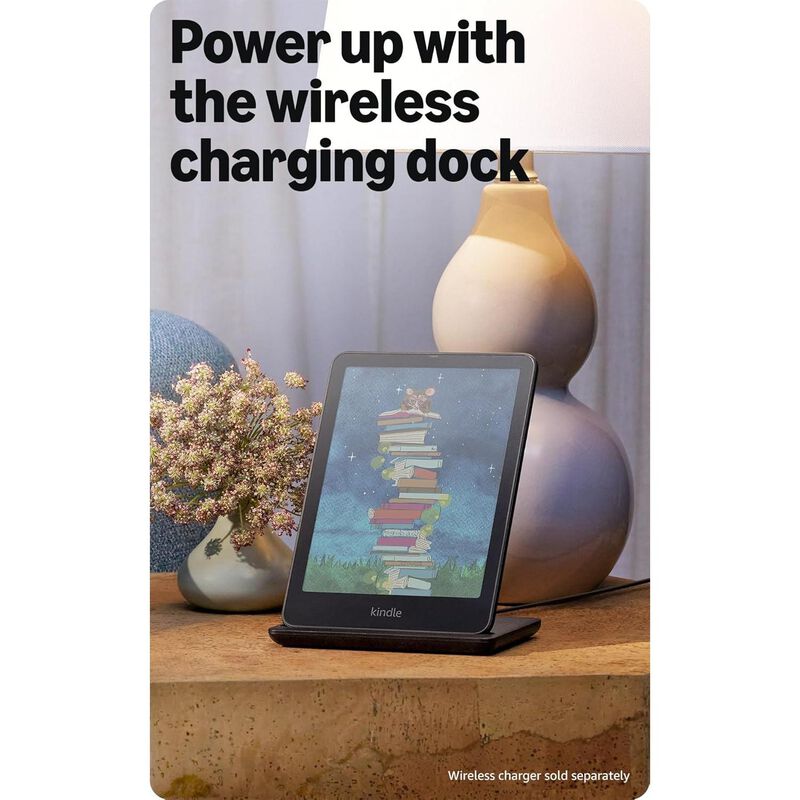 Amazon Kindle Colorsoft Signature Edition (32 GB) With color display, auto-adjusting front light, wireless charging, and long battery life - Metallic Black, , hires