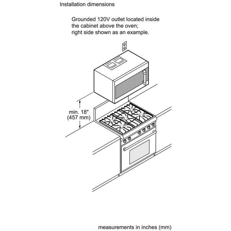 Thermador Professional Series 30 in. 2.1 cu. ft. 1100W Over-the-Range Microwave with 385 CFM & Sensor Cooking - Stainless Steel, , hires