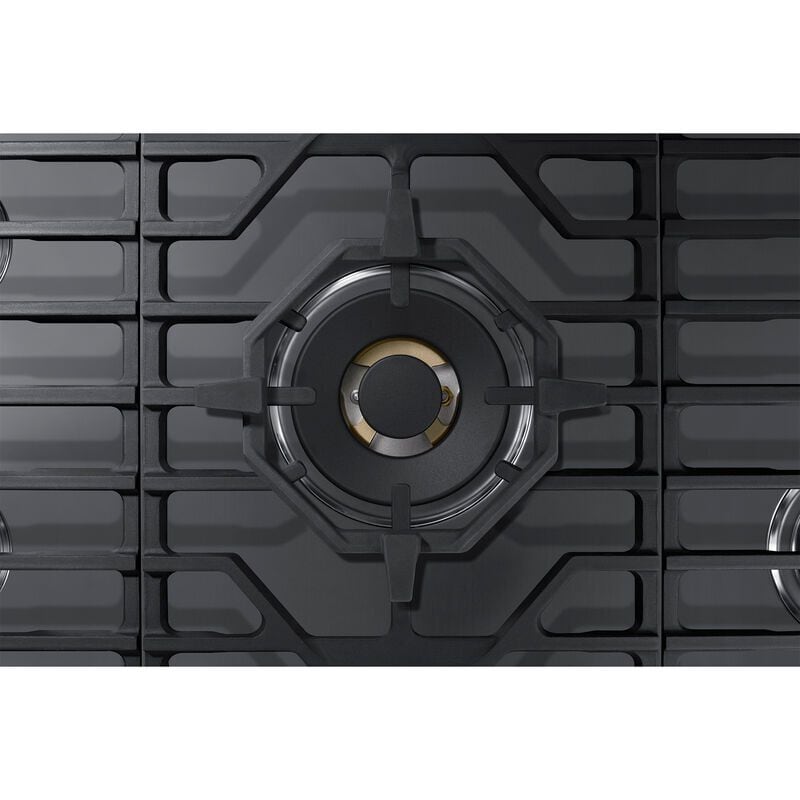 Samsung 36 in. 5-Burner Smart Natural Gas Cooktop with Griddle, Simmer Burner & Power Burner - Stainless Steel, Stainless Steel, hires
