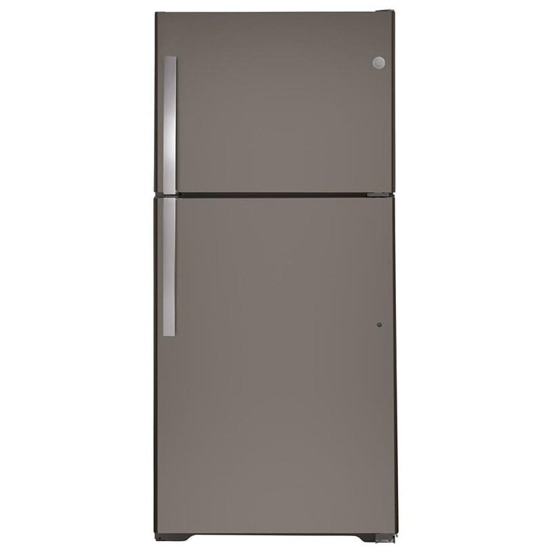 GE 33 in. 21.9 cu. ft. Garage Ready Top Freezer Refrigerator - Fingerprint Resistant Slate, Slate, hires