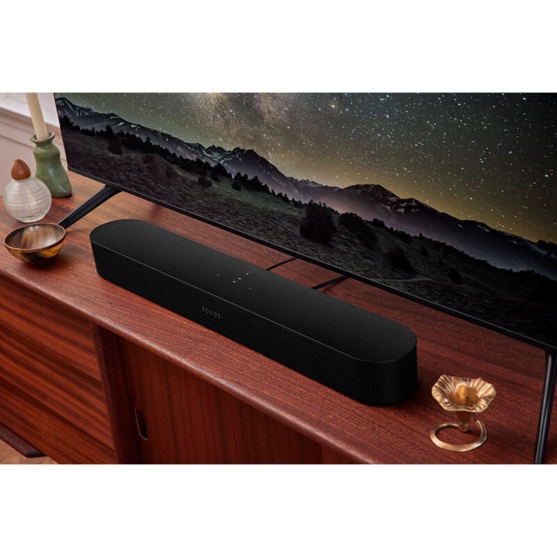 Sonos Beam (Gen 2) 5 Channel Dolby Atmos Smart Sound Bar - Black, Black, hires