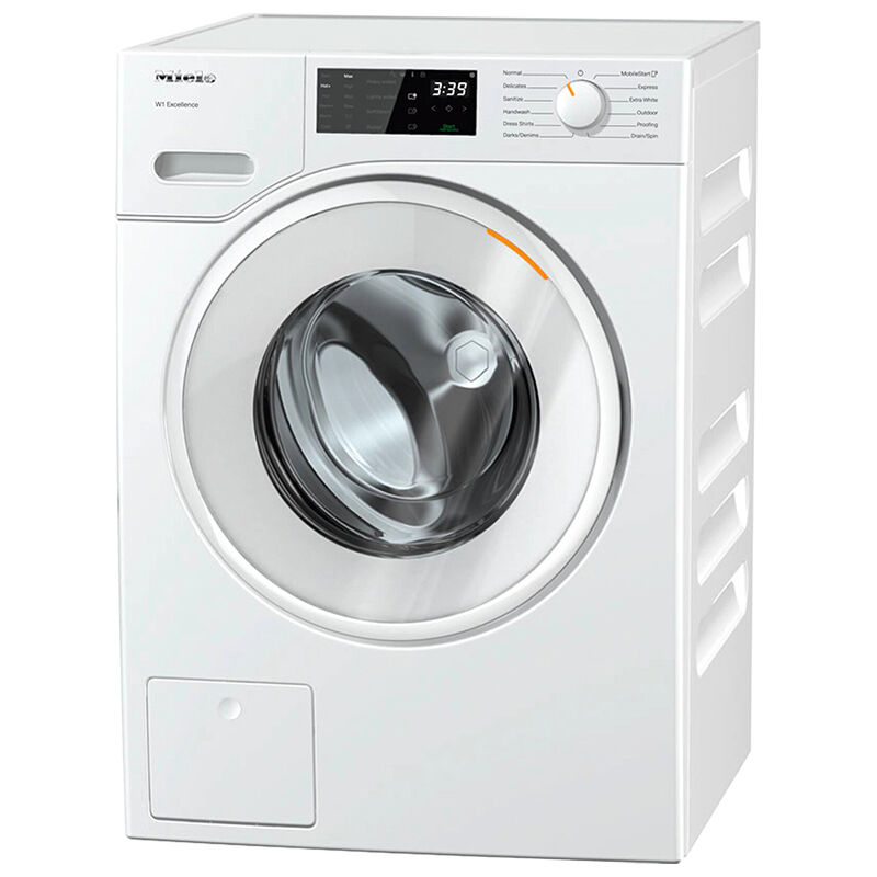 Miele 24 in. 2.26 cu. ft. Smart Stackable Front Load Washer with CapDosing, Sanitize & Steam Wash Cycle - Lotus White, , hires
