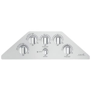 Cafe 36 in. 5-Burner Natural Gas Cooktop with Griddle, Simmer Burner & Power Burner - Stainless Steel, , hires