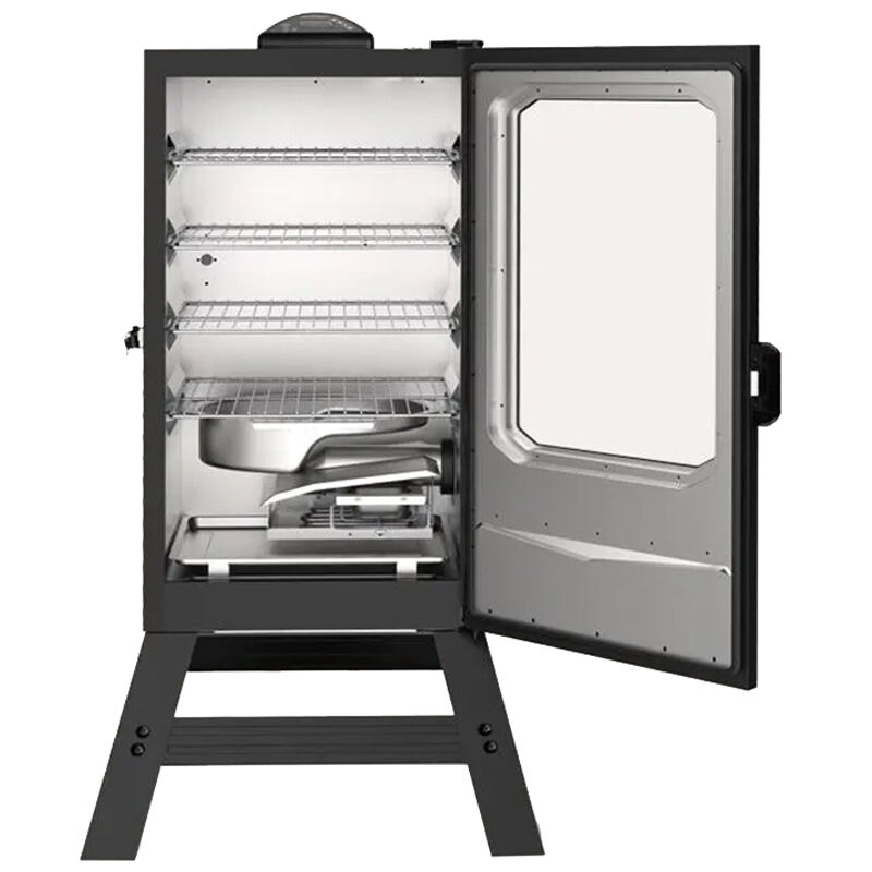 Masterbuilt 30 in. 4-Rack Electric Smoker with Built-In Thermometer - Black, , hires
