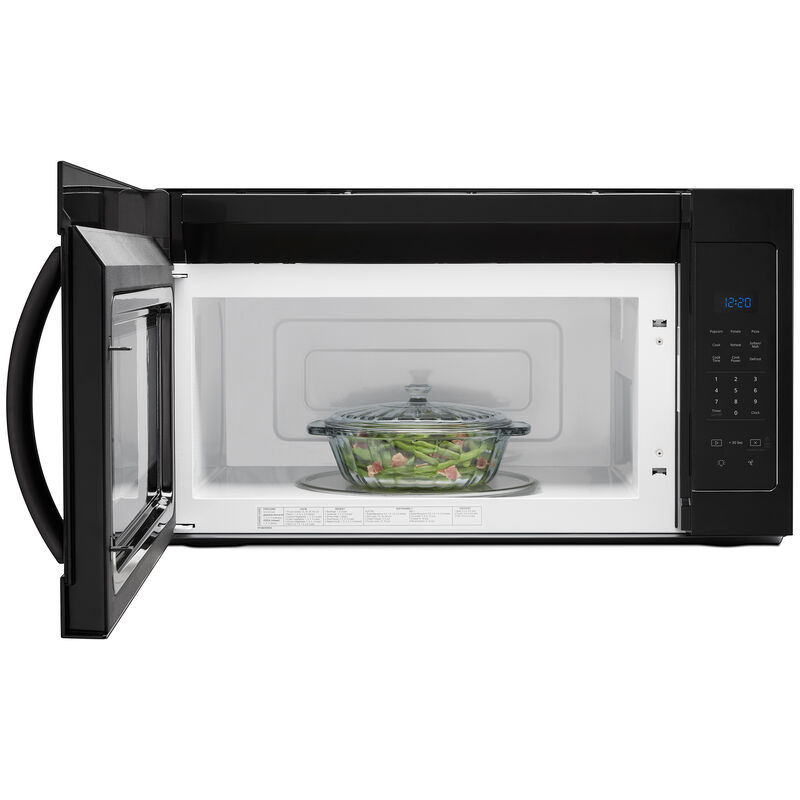 Whirlpool 30 in. 1.7 cu. ft. 1000W Over-the-Range Microwave with 300 CFM - Black, Black, hires