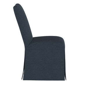 Skyline Furniture Slipcover Dining Chair in Linen Fabric - Navy, , hires