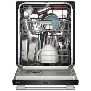 KitchenAid 24 in. Top Control Dishwasher with 44 dBA Sound Level, 3rd-Rack & ProDry System - Stainless Steel with PrintShield Finish, , hires