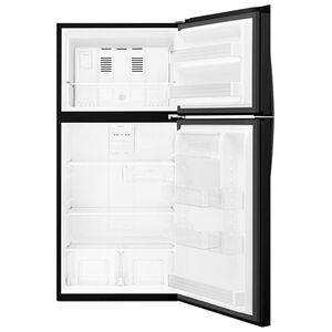 Whirlpool 30 in. 19.1 cu. ft. Top Freezer Refrigerator - Black, Black, hires