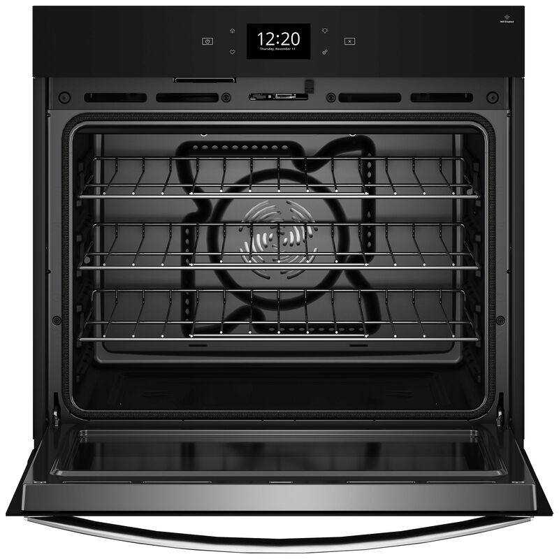 Whirlpool 27 in. 4.3 cu. ft. Smart Electric Single Wall Oven with True European Convection - Fingerprint Resistant Stainless, , hires