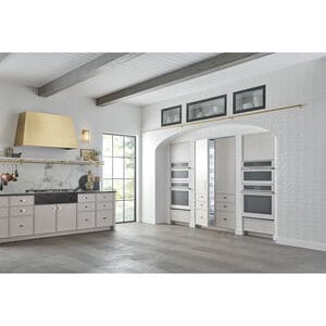 Monogram Statement Series 30 in. 1.3 cu. ft. Steam Electric Single Wall Oven with True European Convection - Stainless Steel, , hires