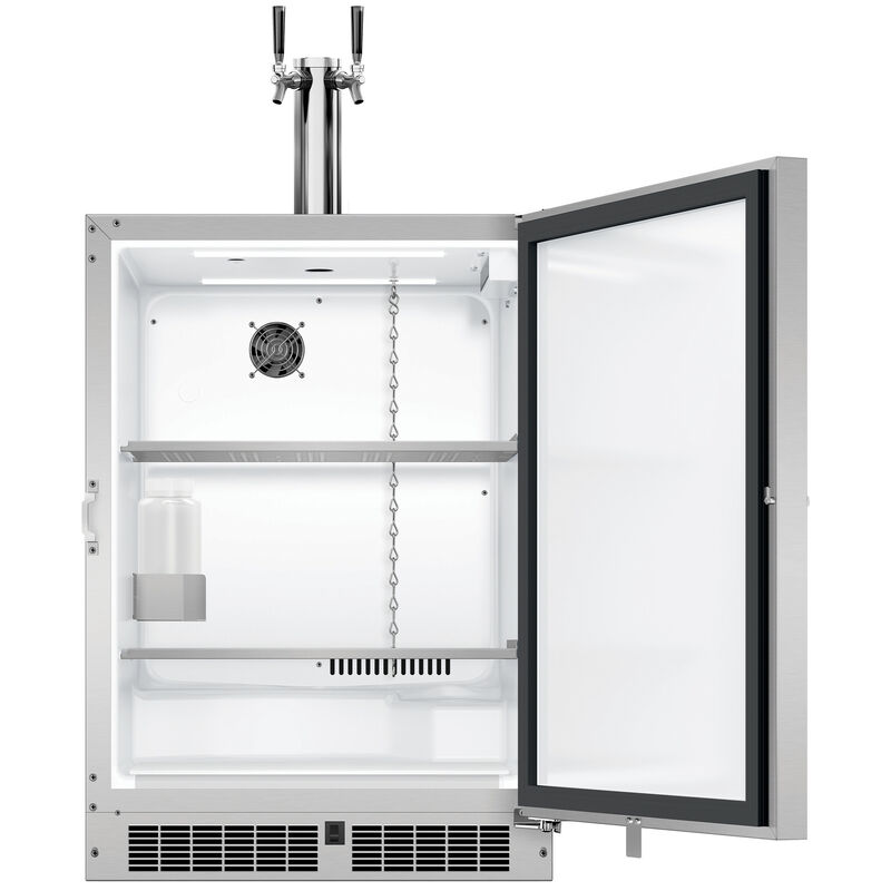 DCS 24 in. 5.7 cu. ft. Beer Dispenser with 2 Taps, Digital Controls & Digital Thermostat - Stainless Steel, , hires