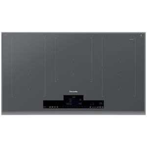 Thermador Masterpiece Series 36 in. Induction 5-Burner Smart Cooktop with Stainless Steel Convenience Frame - Silver Mirror, , hires