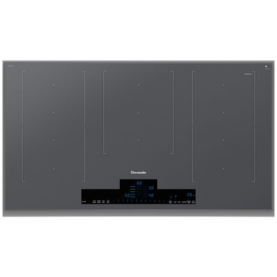 Thermador Masterpiece Series 36 in. Induction 5-Burner Smart Cooktop with Stainless Steel Convenience Frame - Silver Mirror | CIT367YMS