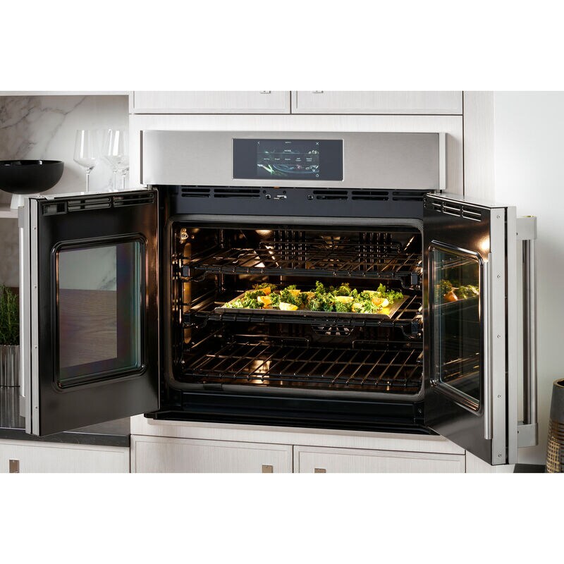Monogram Statement Series 30 in. 5 cu. ft. Smart Electric Single Wall Oven with True European Convection - Stainless Steel, , hires