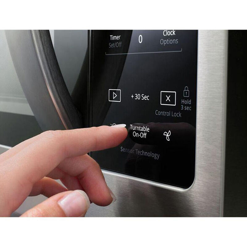 Whirlpool 30 in. 1.9 cu. ft. 1000W Over-the-Range Microwave with 300 CFM & Sensor Cooking - Stainless Steel, Stainless Steel, hires