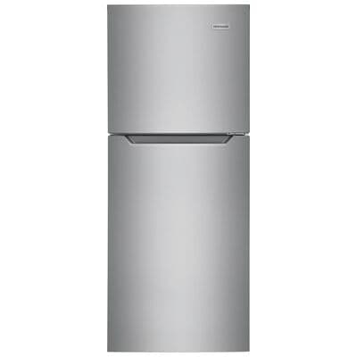 Frigidaire 24 in. 11.6 cu. ft. Counter Depth Garage Ready Top Freezer Refrigerator - Brushed Steel | FFET1222UV