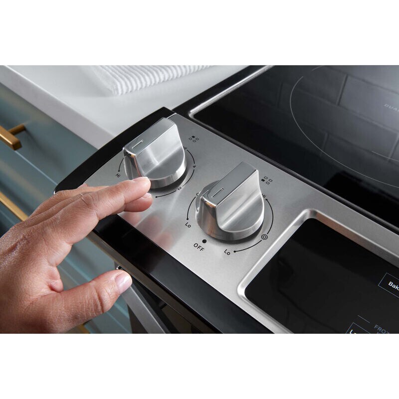 Whirlpool 30 in. 4.8 cu. ft. Slide-In Electric Range with Radiant Burners - White, White, hires