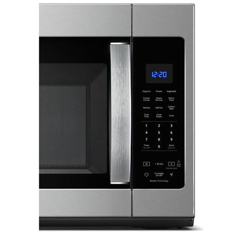 Whirlpool 30 in. 1.9 cu. ft. 1000W Over-the-Range Microwave with 300 CFM & Sensor Cooking - Stainless Steel, Stainless Steel, hires