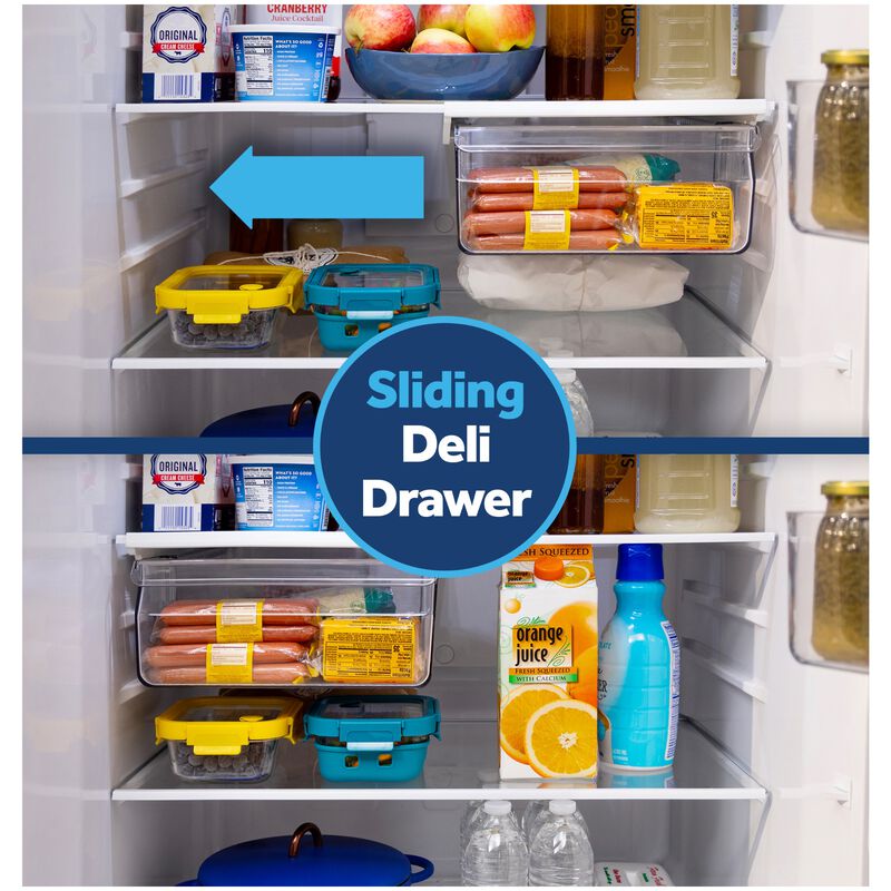 GE 30 in. 21.0 cu. ft. Garage-Ready Top Freezer Refrigerator - Fingerprint Resistant Stainless, Fingerprint Resistant Stainless, hires